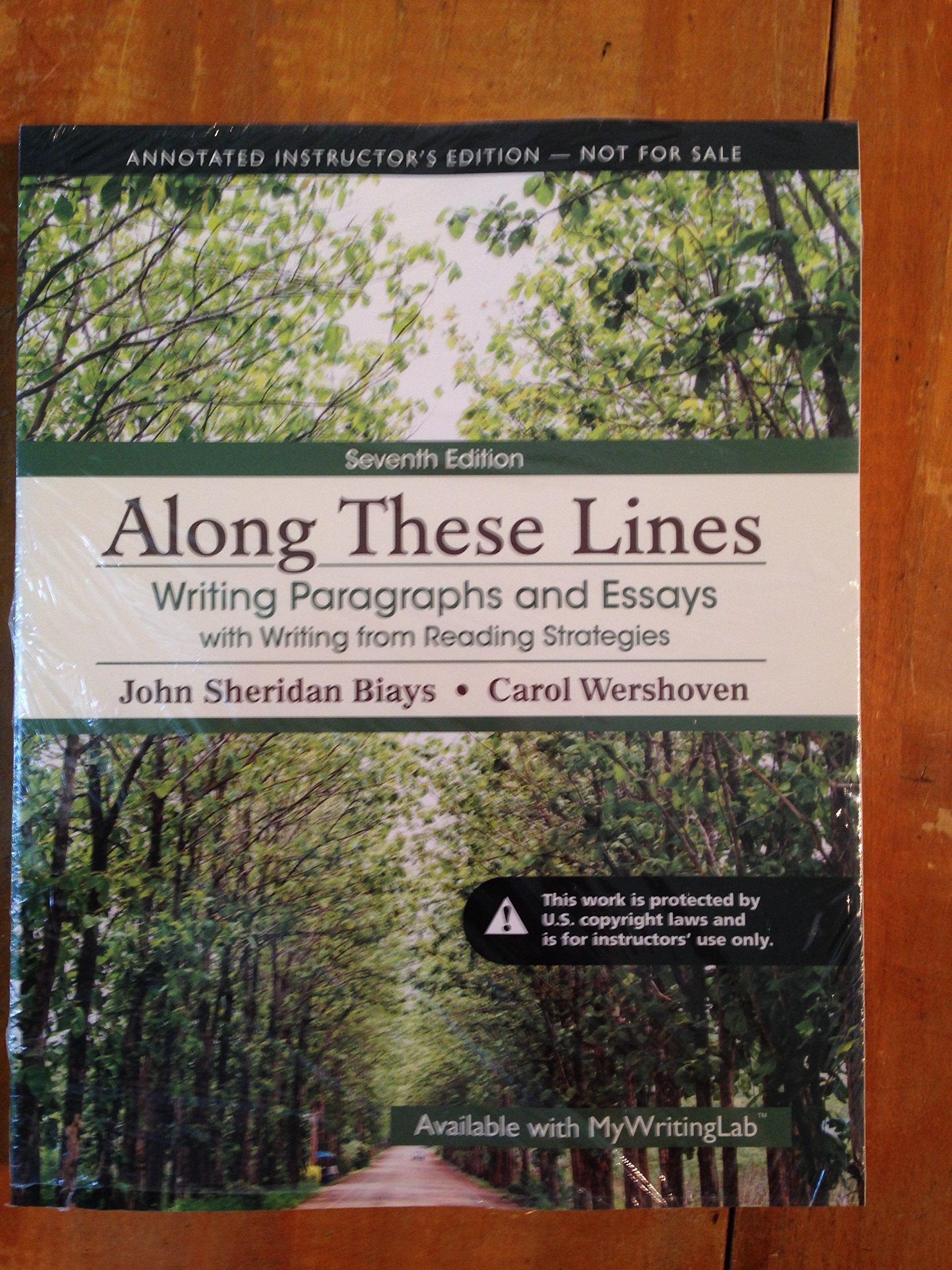 Along These Lines: Writing Paragraphs and Essays with Writing from Reading Strategies (7th Edition),Used