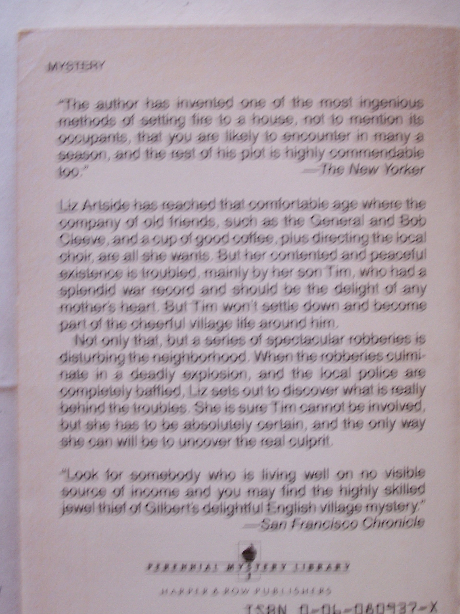 The Countryhouse Burglar: A Perennial British Mystery,Used