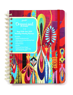 Posh: Organized Living 20182019 Monthly/Weekly Planning Calendar: Red Rapture,Used