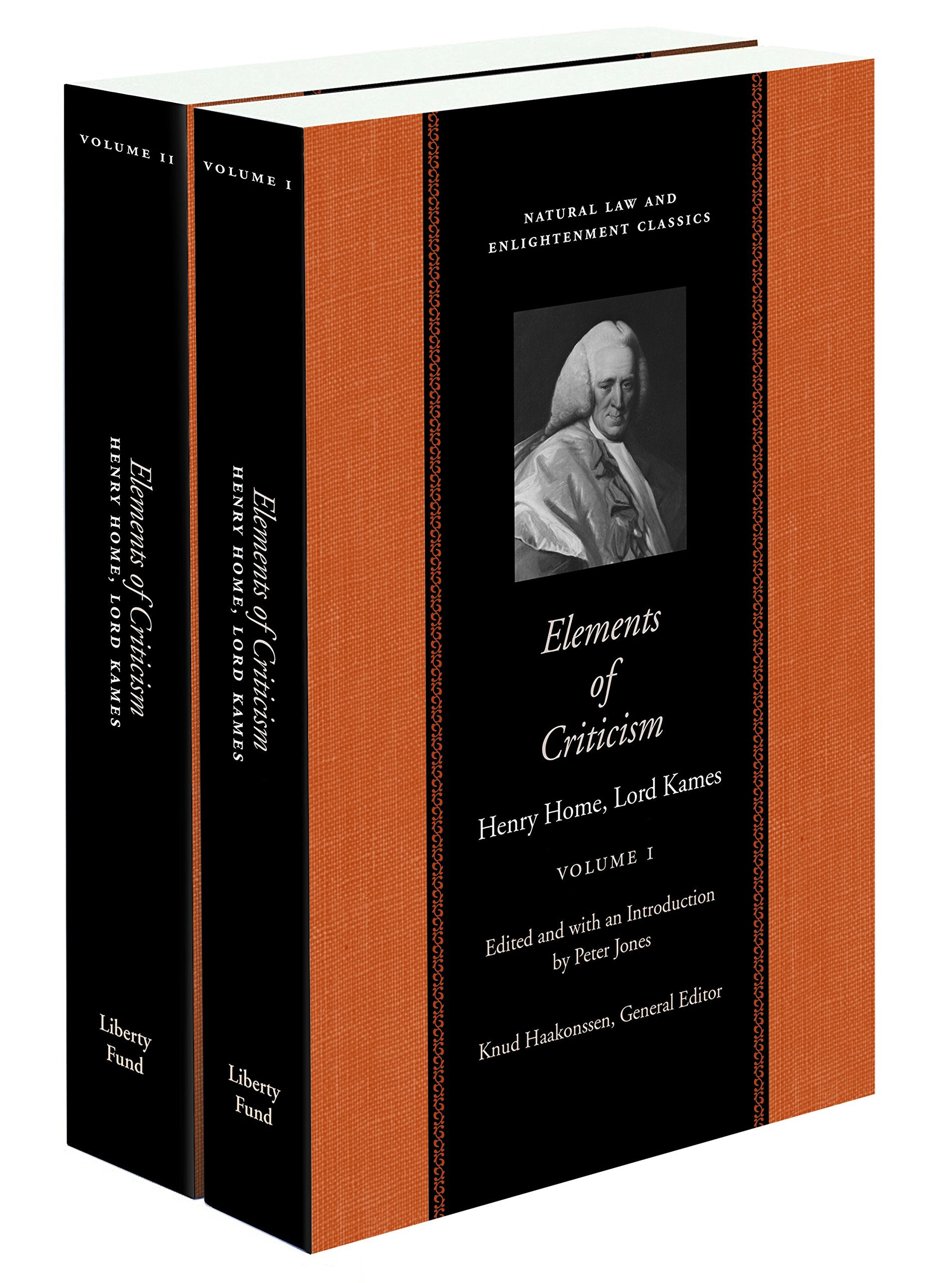 Elements Of Criticism (2Vol Set) (Natural Law And Enlightenment Classics),New