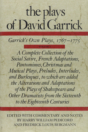 The Plays Of David Garrick, Volume 2: Garrick'S Own Plays, 1767  1775,Used