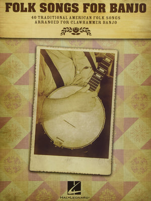 Folk Songs for Banjo: 40 Traditional American Folk Songs Arranged for Clawhammer Banjo by Michael Miles,New