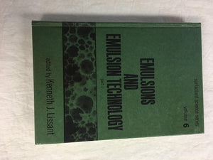 Emulsions and Emulsion Technology: Part I (Surfactant Science),Used