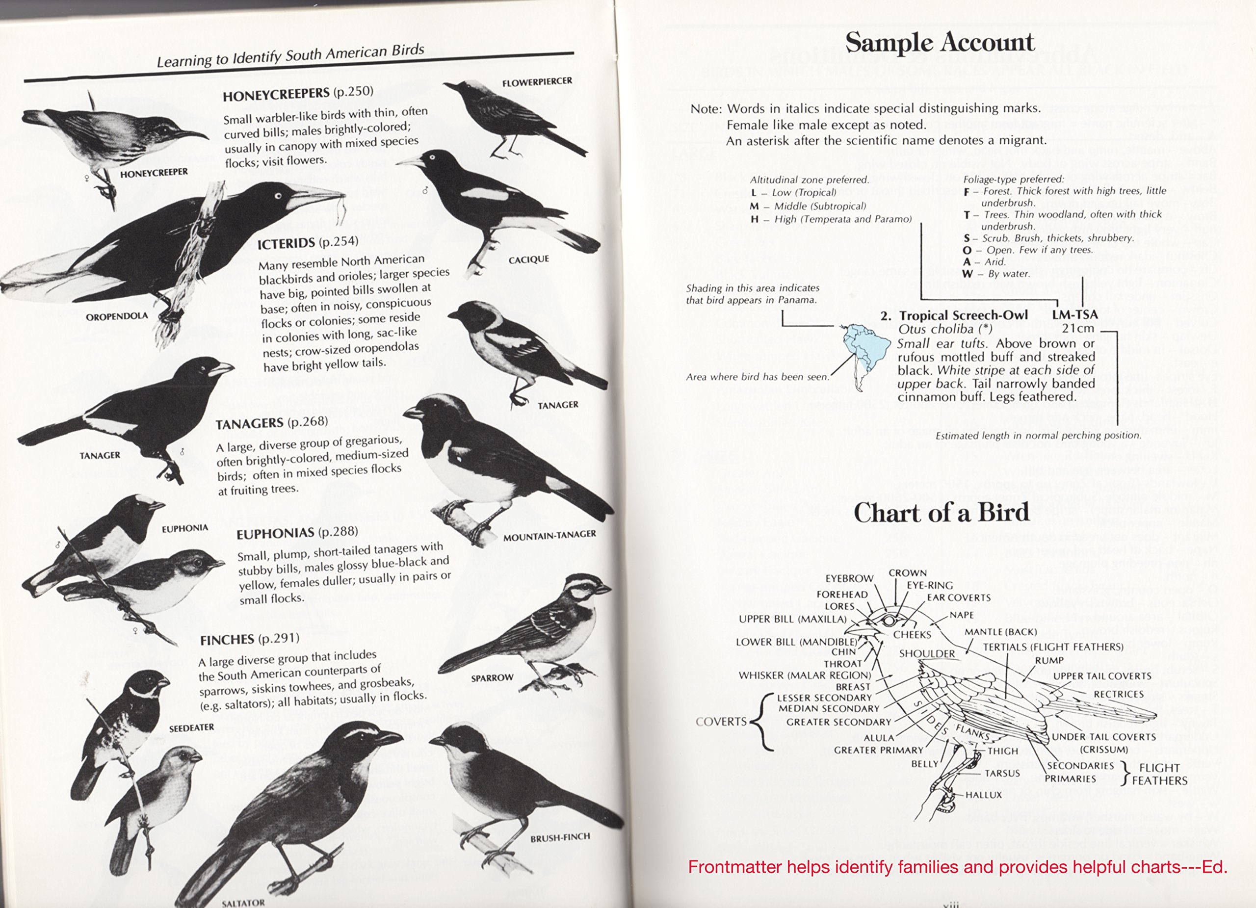 South American Birds: A Photographic Aid to Identification,Used