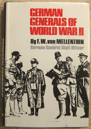 German Generals Of World War Ii: As I Saw Them-used