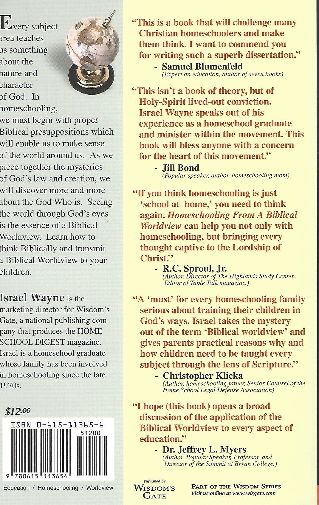 Homeschooling from a Biblical Worldview,Used