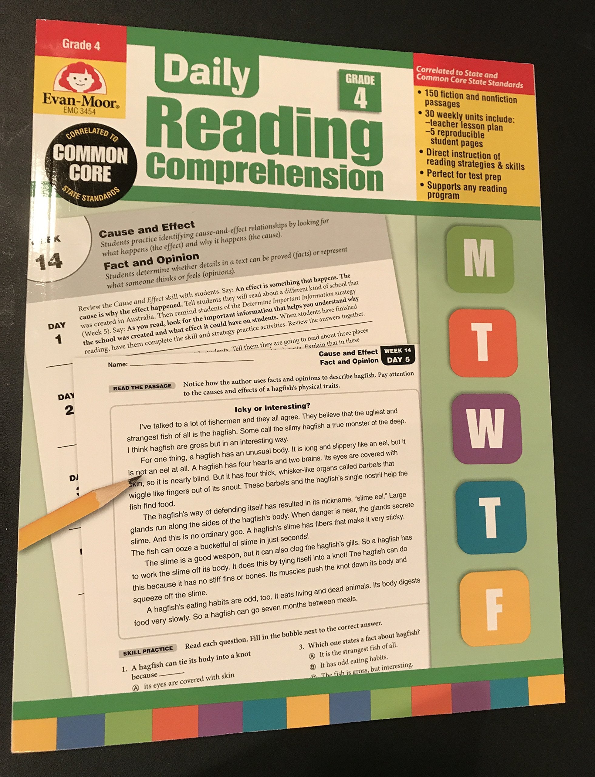 Daily Reading Comprehension, Grade 4,Used
