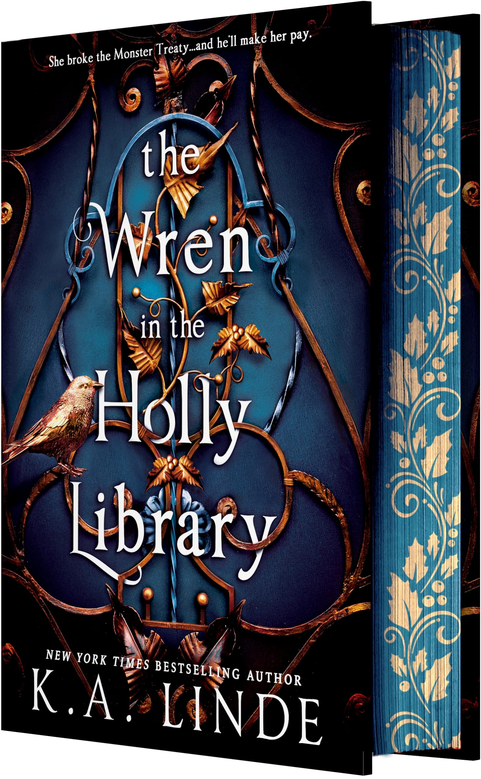The Wren in the Holly Library (Deluxe Limited Edition): An Enemies-to-Lovers Romantasy in a Post-Monster-War New York City (Oak & Holly Cycle, 1)-New Condition