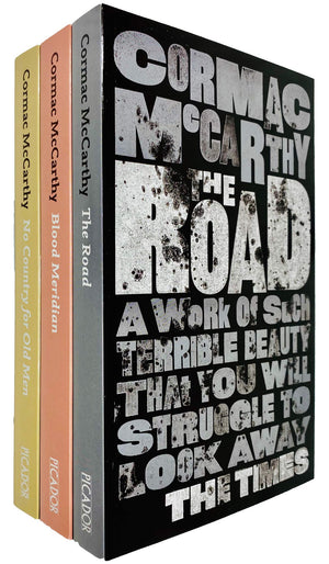 Cormac McCarthy 3 Books Collection Set (The Road, Blood Meridian & No Country for Old Men),Used