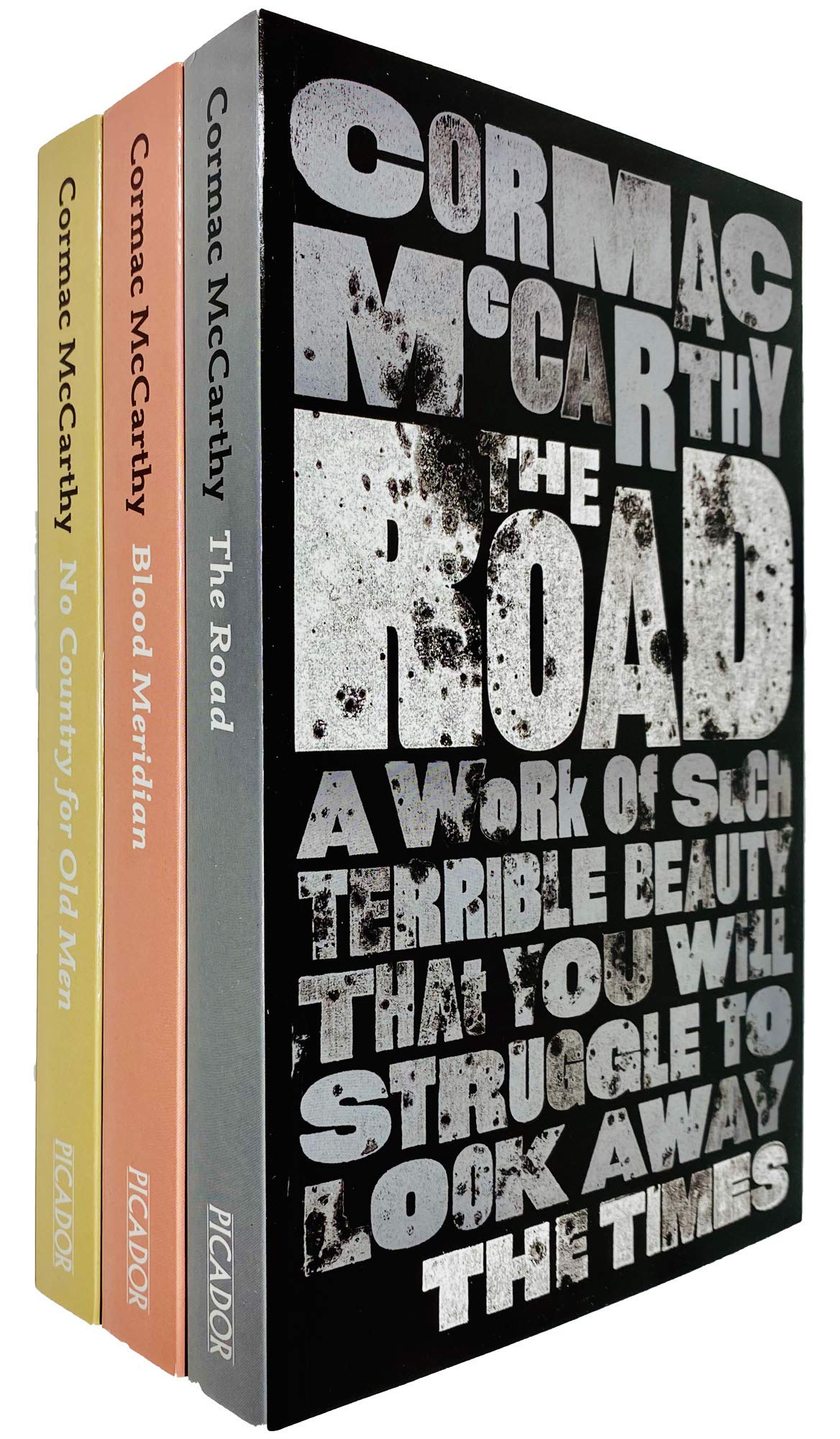 Cormac Mccarthy 3 Books Collection Set (The Road, Blood Meridian & No Country For Old Men)