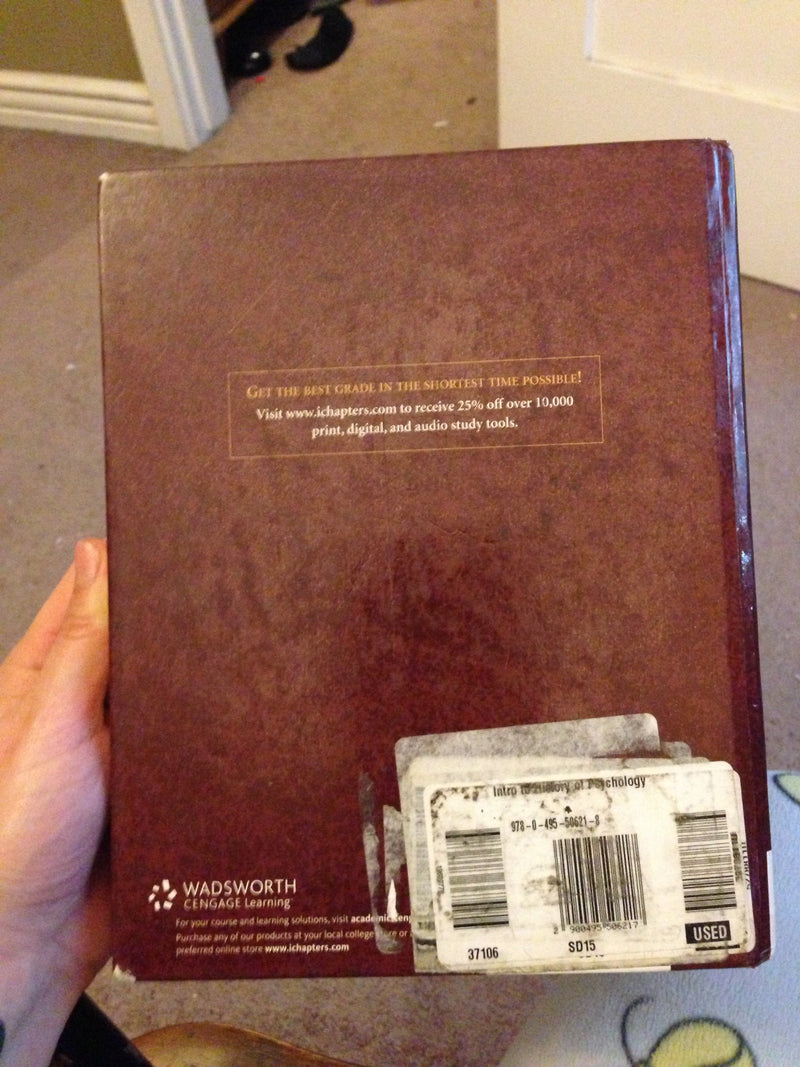 An Introduction to the History of Psychology (PSY 310 History and Systems of Psychology),Used