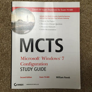 MCTS Microsoft Windows 7 Configuration Study Guide, Study Guide: Exam 70680,Used