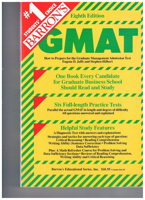 How to Prepare for the Graduate Management Admission Test, GMAT,Used