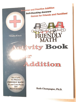 Friendly Math Activity Book For Addition Grades K To 2,Used