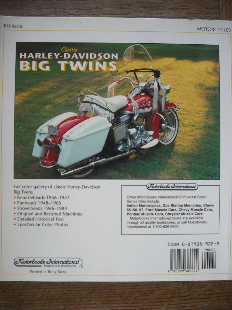 Classic HarleyDavidson Big Twins (Enthusiast Color Series),Used