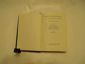 Word Studies in the Greek New Testament (3 Volumes),Used