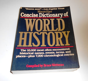 Macmillan Concise Dictionary Of World History-used