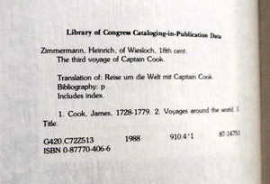 The Third Voyage of Captain Cook (English and German Edition),Used
