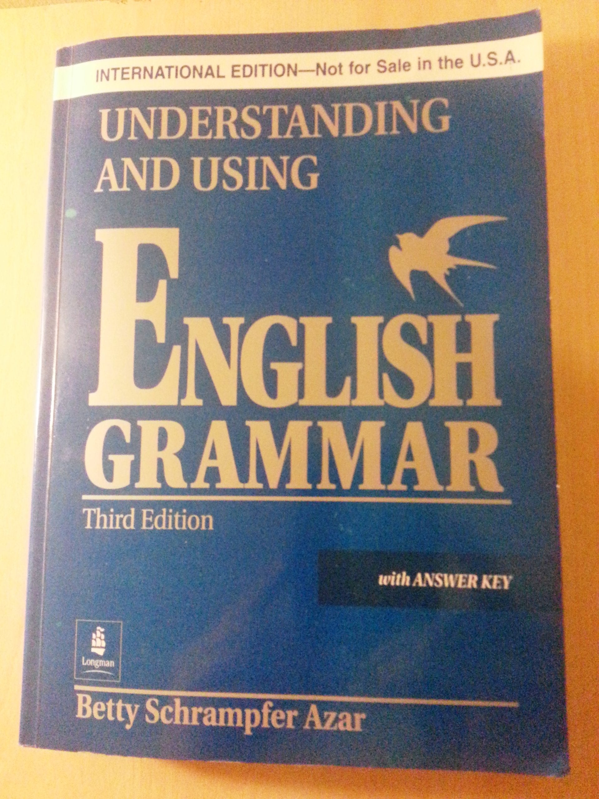 Understanding and Using English Grammar with Answer Key (Blue), International Version, Azar Series (3rd Edition),Used