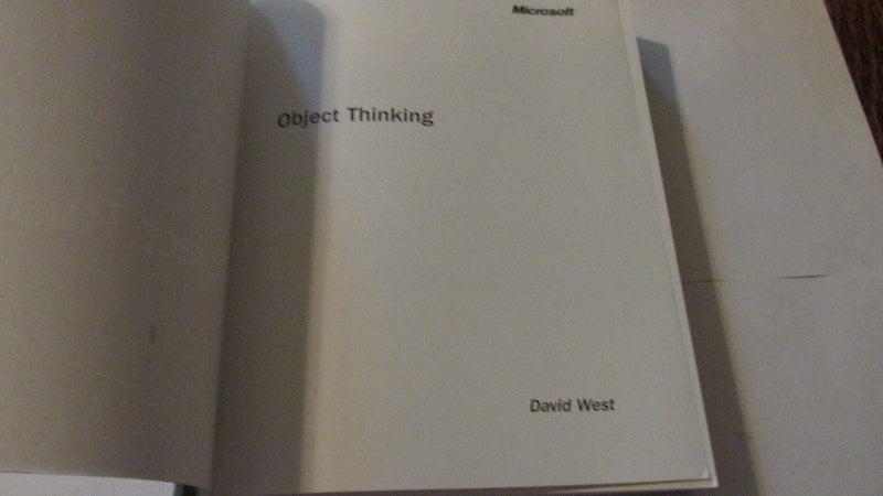 Object Thinking,New