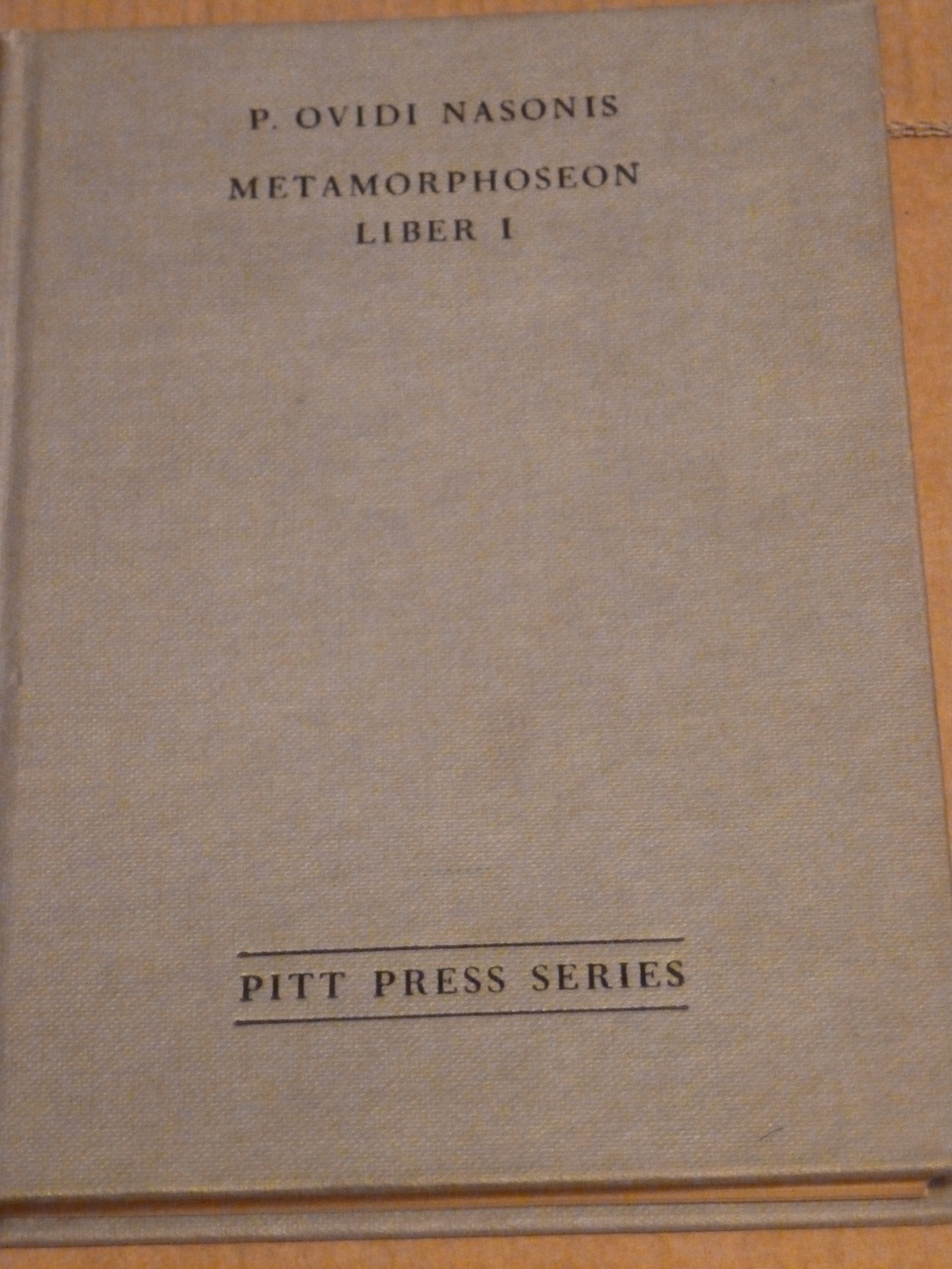 Metamorphoseon (Pitt Press Series Latin, Series Number 1),Used