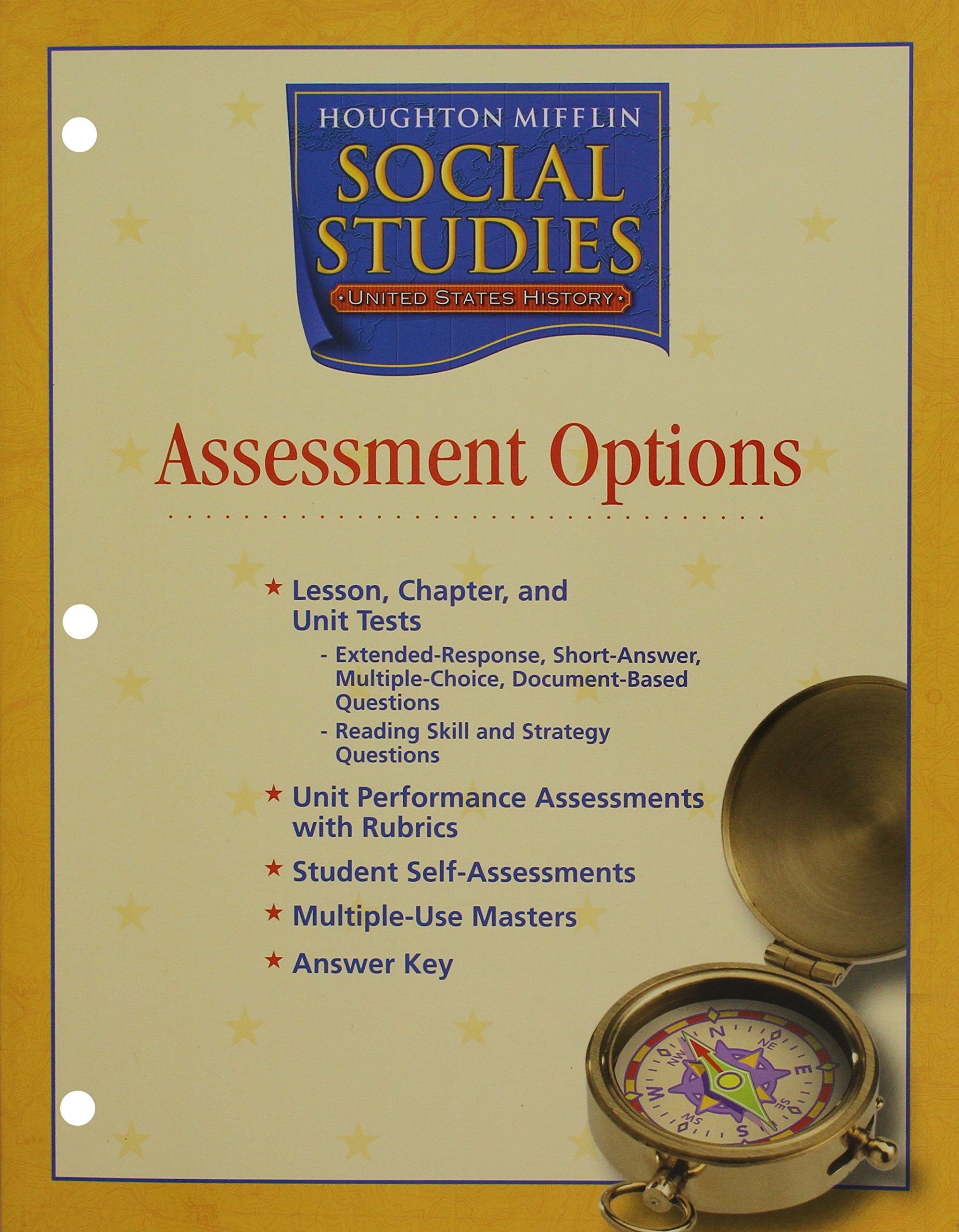 Houghton Mifflin Social Studies: Assessment Options,Used