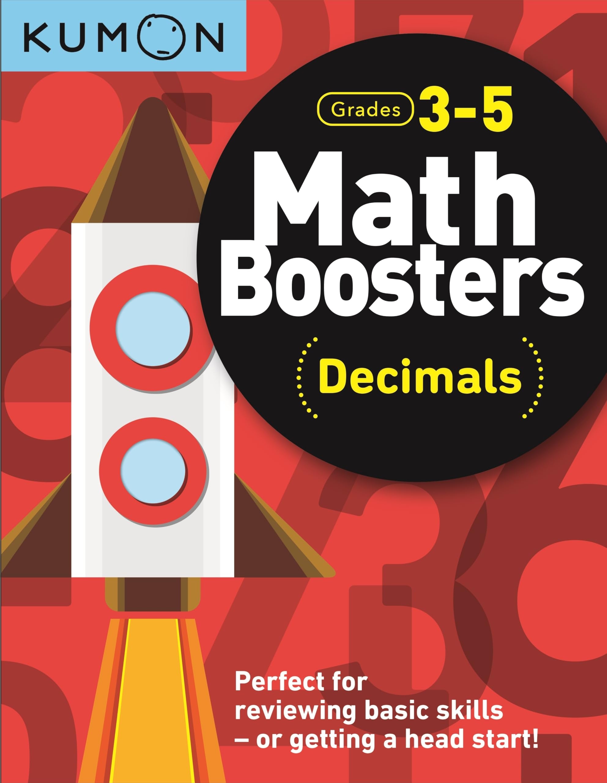 Kumon Math Boosters: Decimals, Grades 35, Ages 810, 128 pages,Used