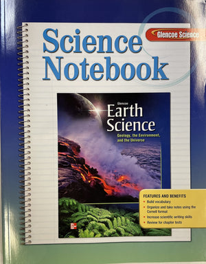Glencoe Earth Science: GEU, Science Notebook (HS EARTH SCI GEO, ENV, UNIV),Used