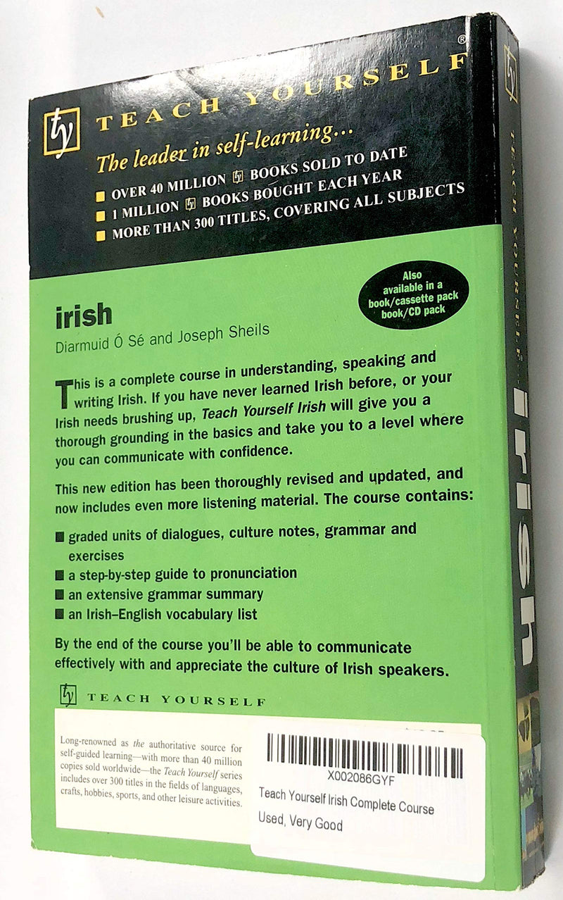 Teach Yourself Irish Complete Course,Used