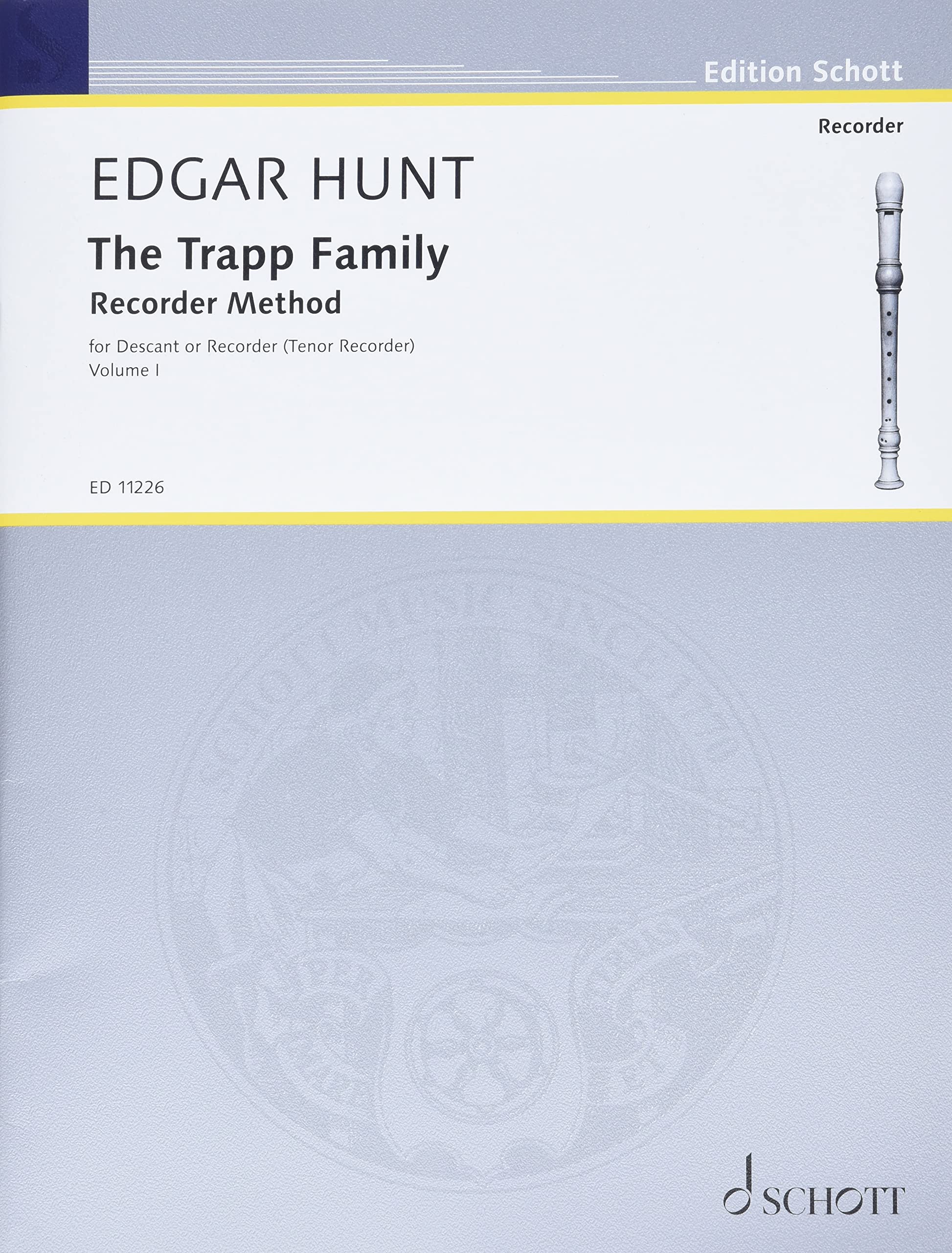 The Trapp Family Recorder Method, Book 1: Descant Or Tenor,Used