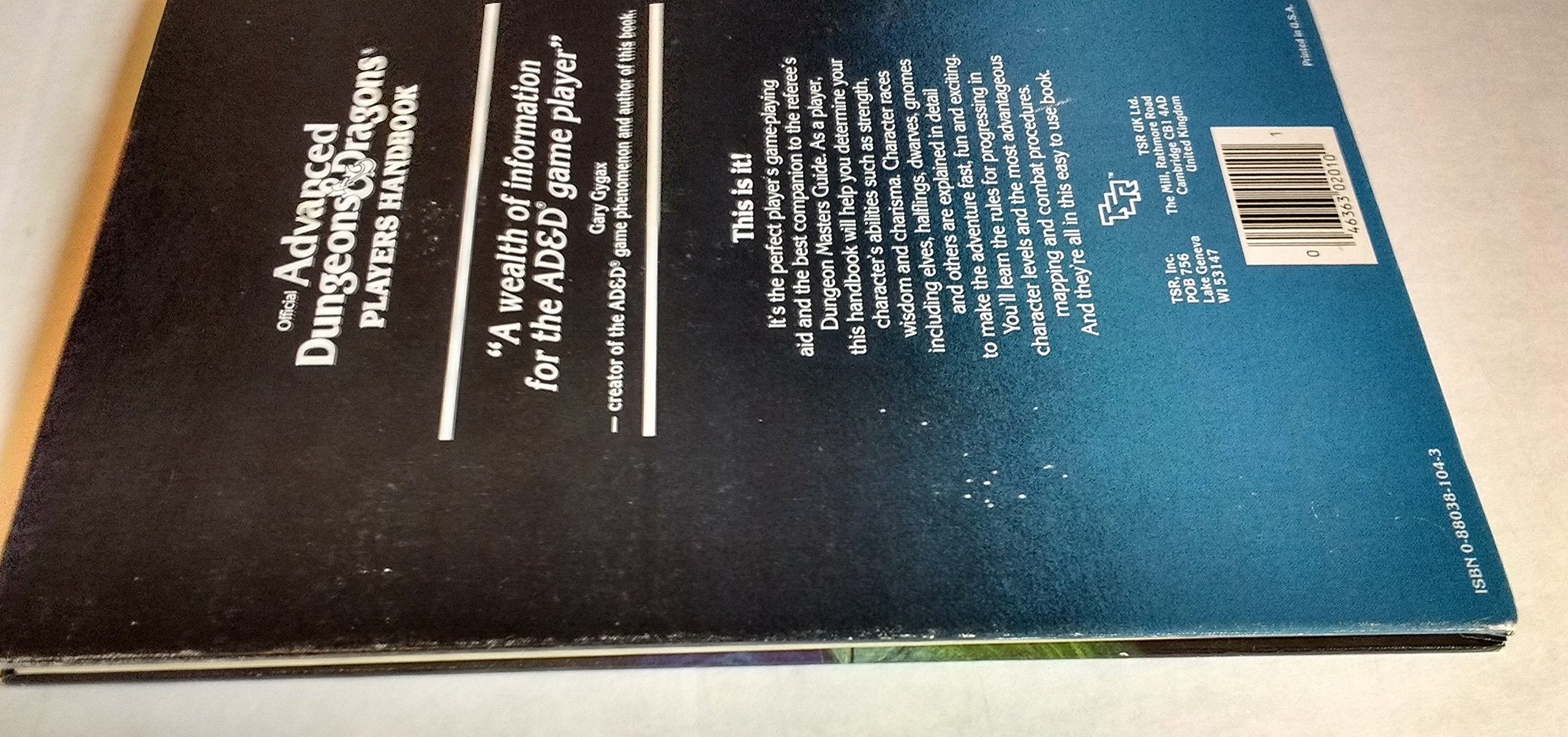 Dungeons And Dragons : Players Handbook,Used