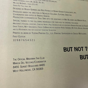 Madonna: The Girlie Show/Book and Cd,Used