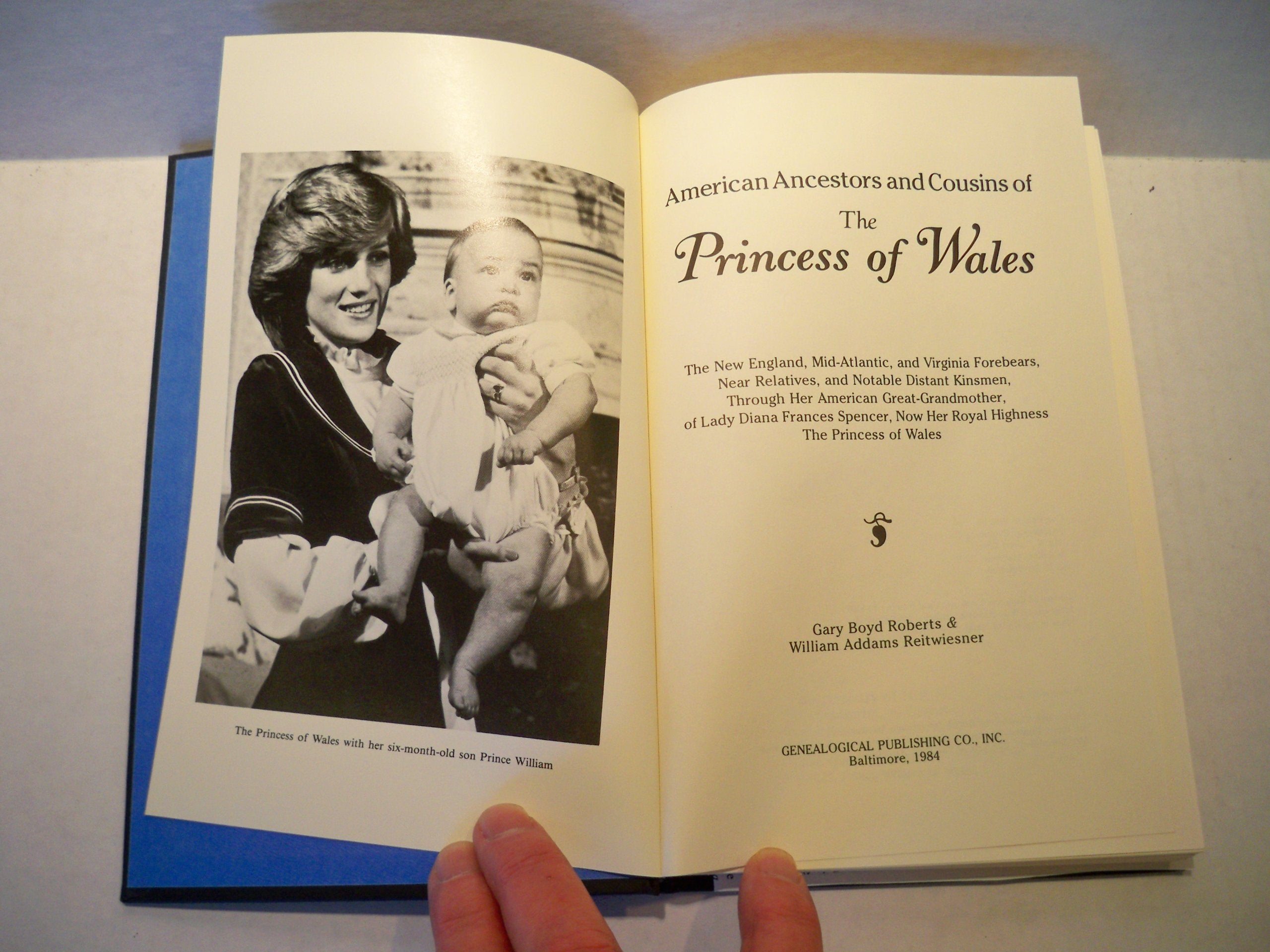 American Ancestors and Cousins of the Princess of Wales,New