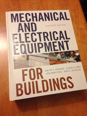 Mechanical And Electrical Equipment For Buildings,New