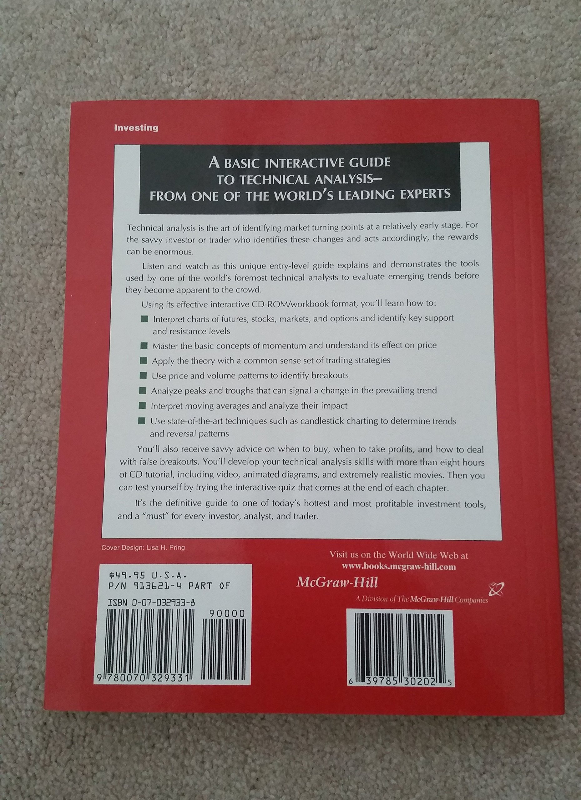 Martin Pring'S Introduction To Technical Analysis: A Cdrom Seminar And Workbook,Used