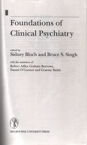 Foundations of Clinical Psychiatry,Used
