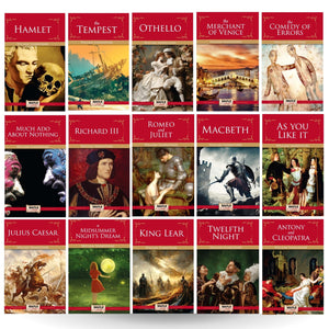 William Shakespeare (Set Of 15 Books) - Hamlet, The Tempest, Othello, The Merchant Of Venice, The Comedy Of Errors, Richard Iii, Much Ado About ... Dream, Antony And Cleopatra, Twelfth Night