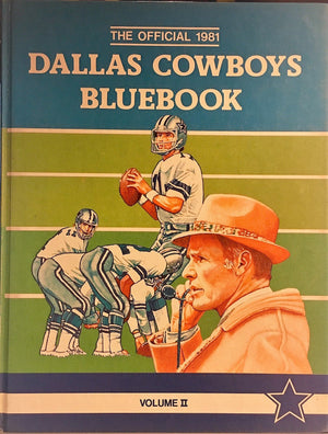 The Official 1981 Dallas Cowboys bluebook,Used