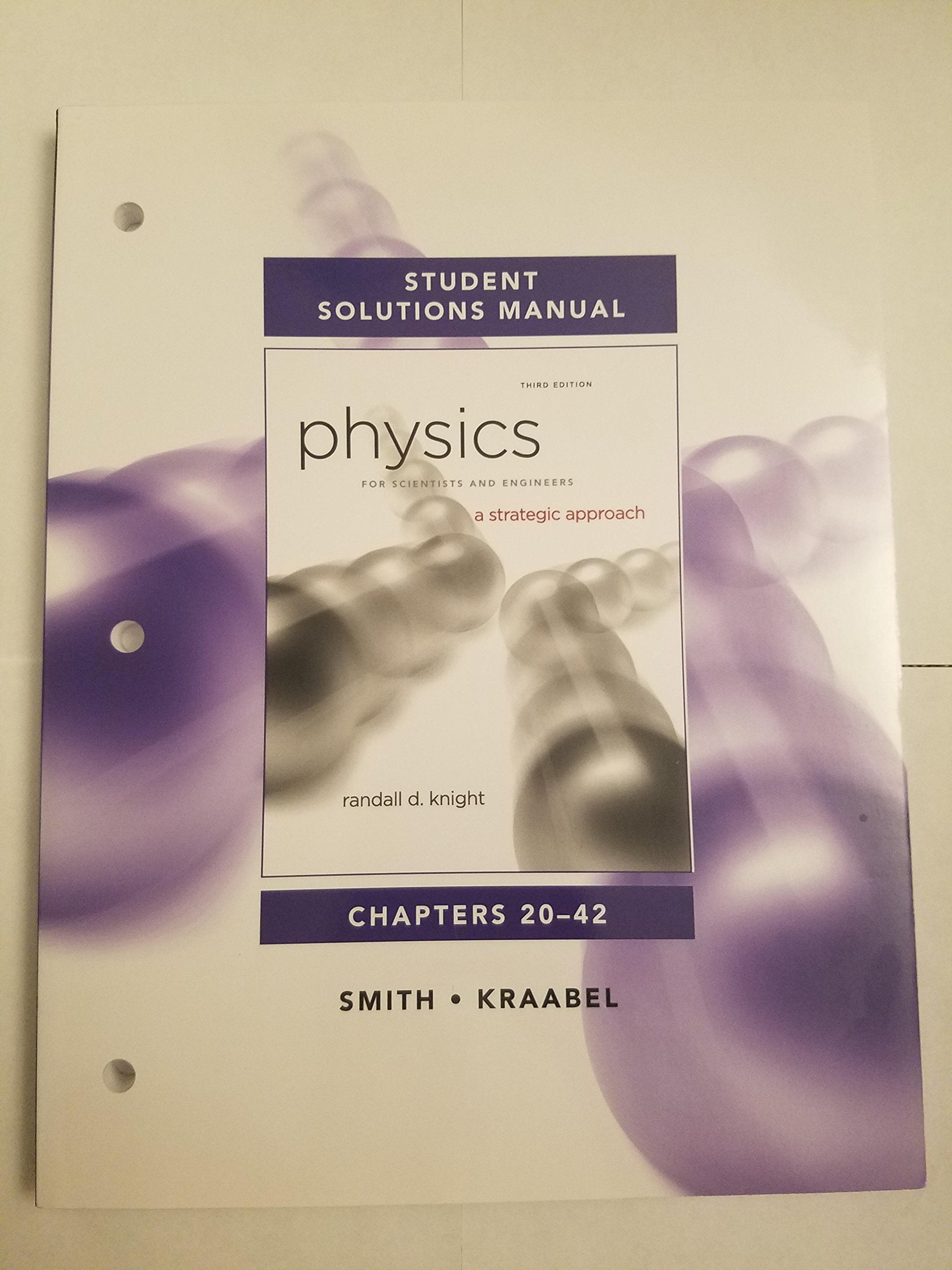 Student Solutions Manual for Physics for Scientists and Engineers: A Strategic Approach Vol. 2(Chs 2042),Used