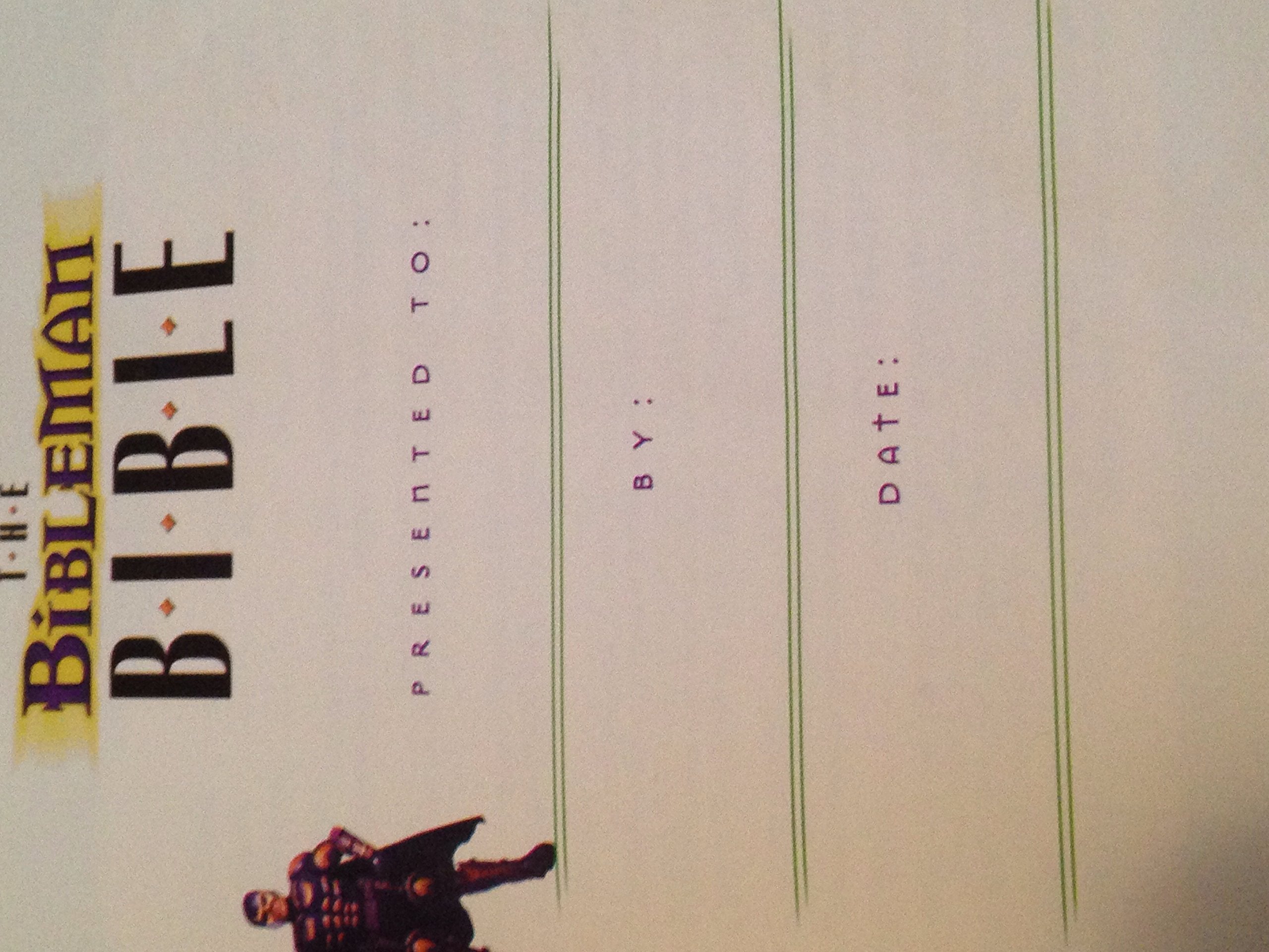 Bibleman Bible,Used