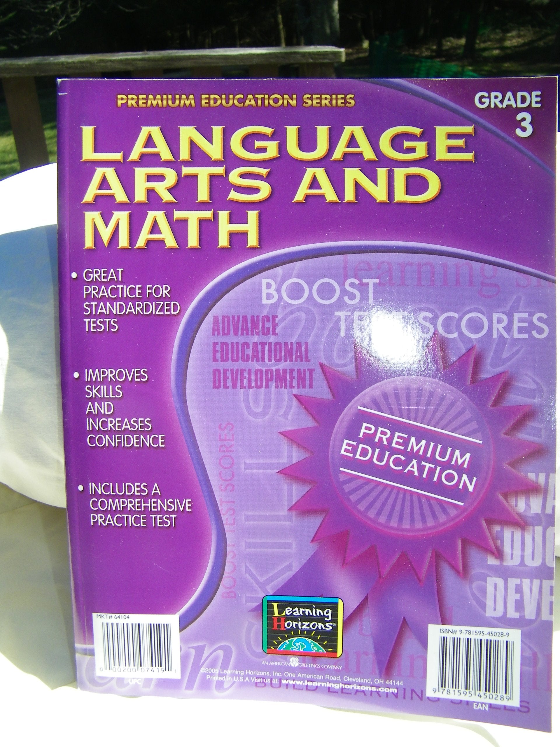 Math and Language Arts, Grade 3 (Premium Education Workbooks),Used