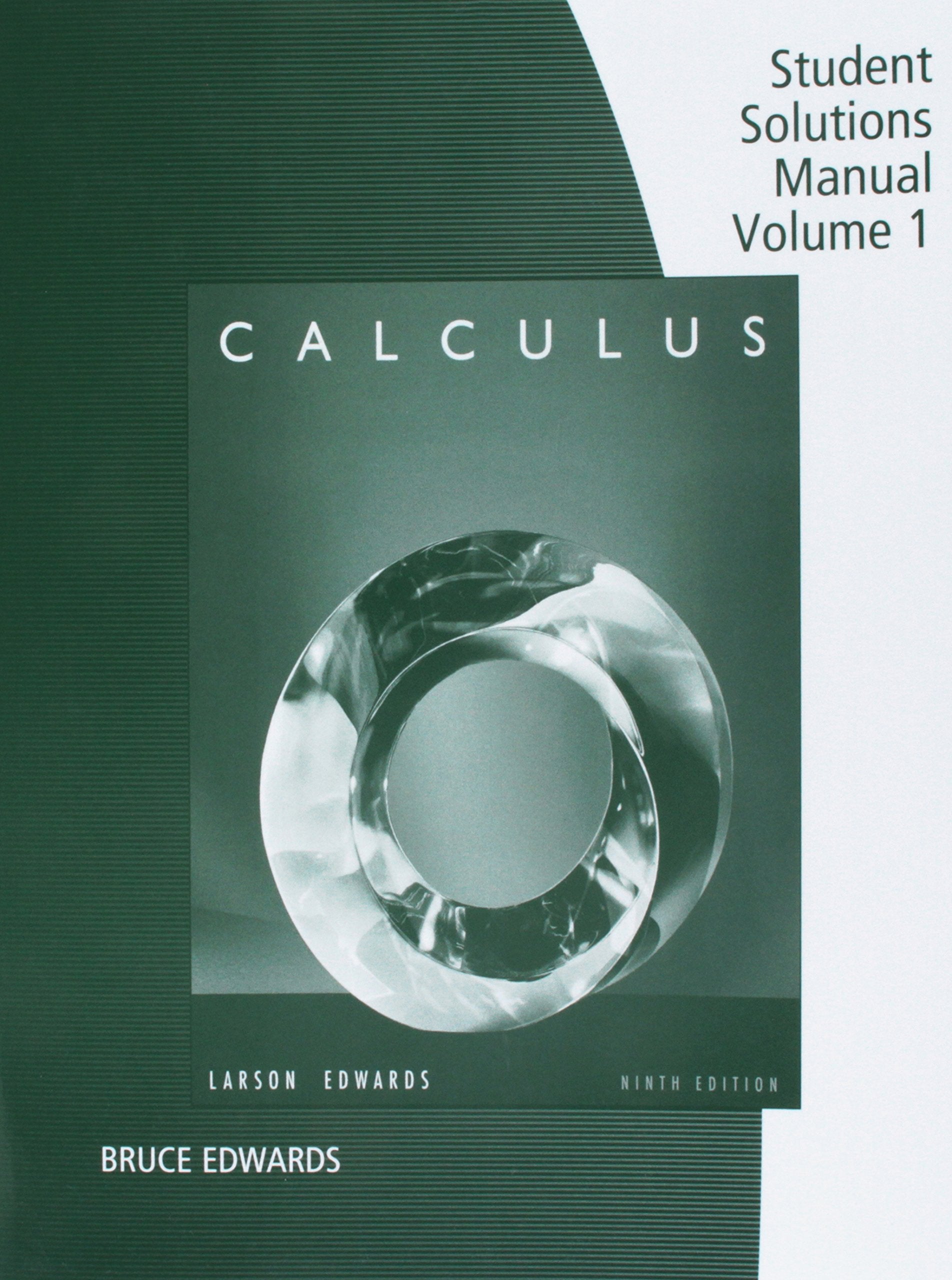 Student Solutions Manual Volume 1 Calculus Ninth Edition,Used