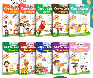 My First Colouring Combo : Kids First Colouring Little Library, Colouring Book For Kids, Early Learning Books, Picture Book Collection, Combo Of 10 Colouring Books