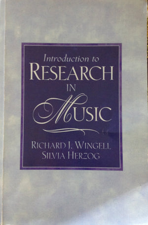 Introduction to Research in Music,New