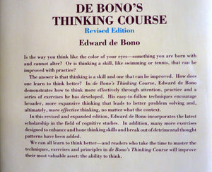 De Bono'S Thinking Course,Used