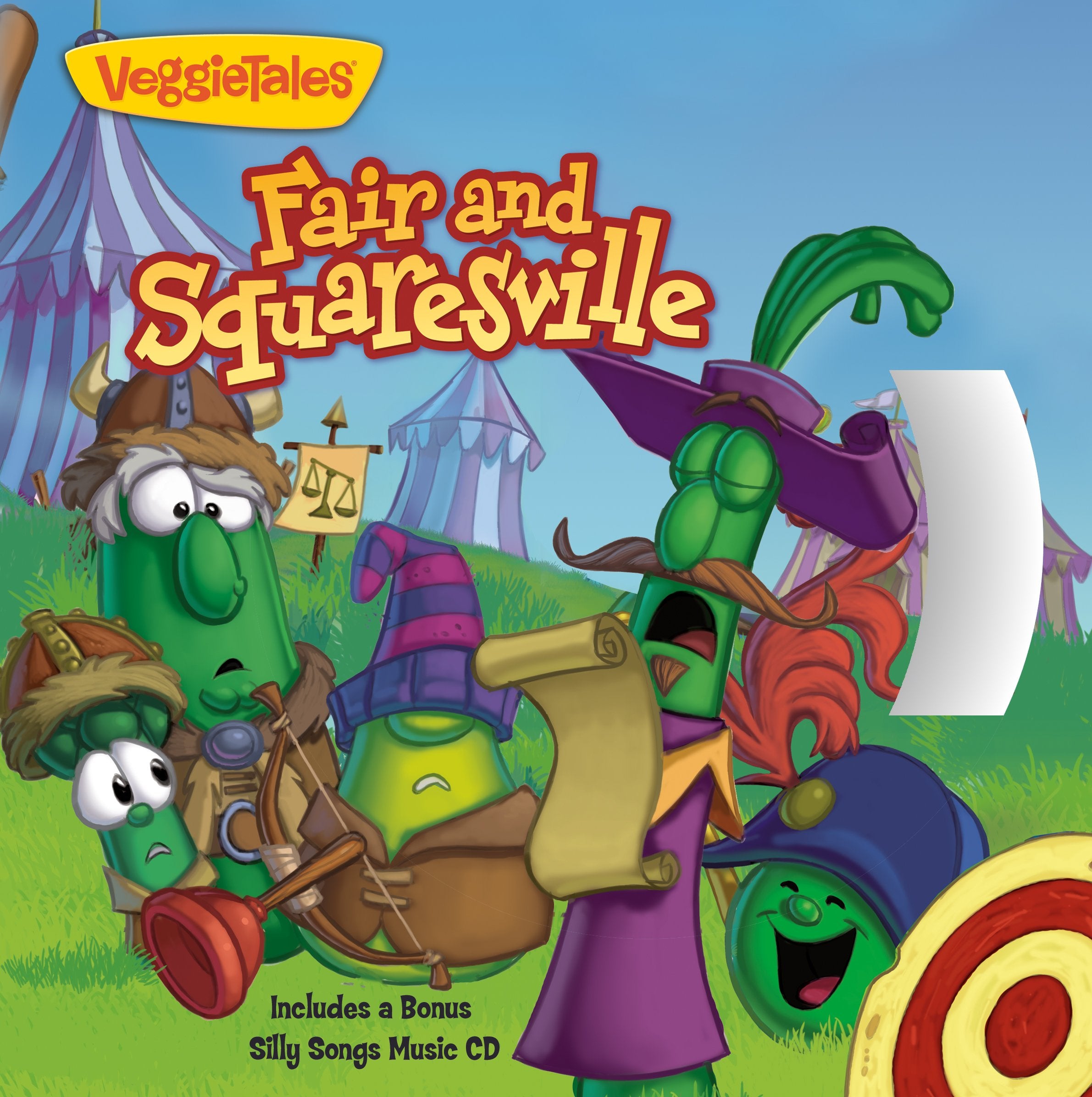 Fair And Squaresville: Story Book With Silly Songs Music Cd (Veggietales)