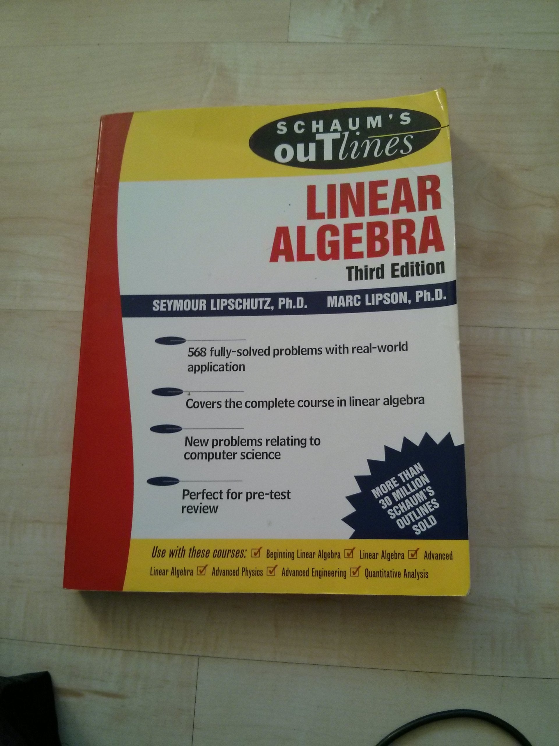 Schaum'S Outline Of Linear Algebra,Used