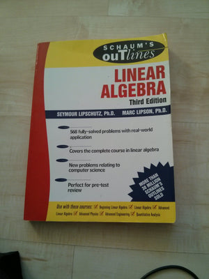 Schaum'S Outline Of Linear Algebra,Used