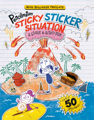 Sticky Sticker Situation: A Sticker & Activity Book (Pencilmation),New