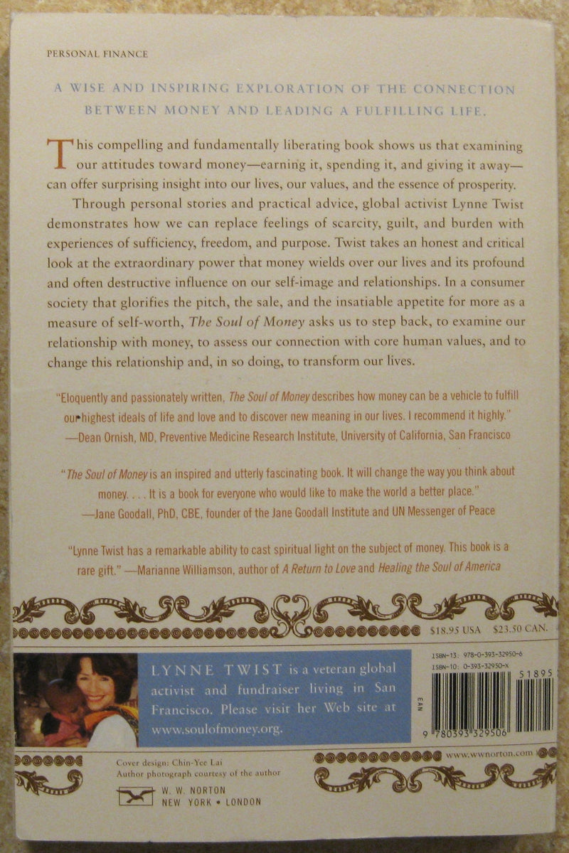 The Soul of Money: Reclaiming the Wealth of Our Inner Resources,New